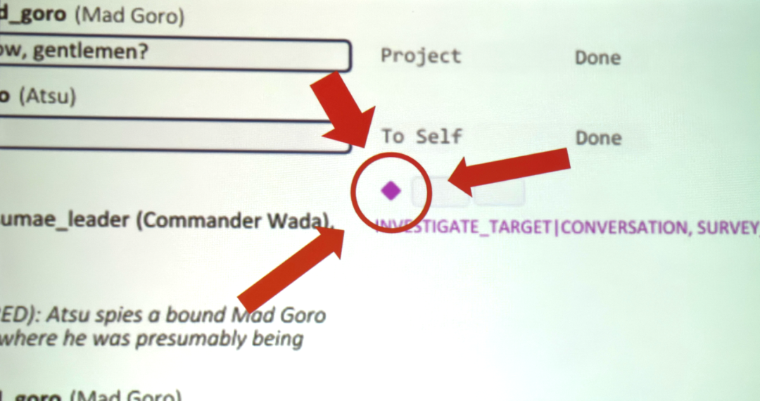 “粉色钻石”功能可视化展示对话是否被游戏任务引用