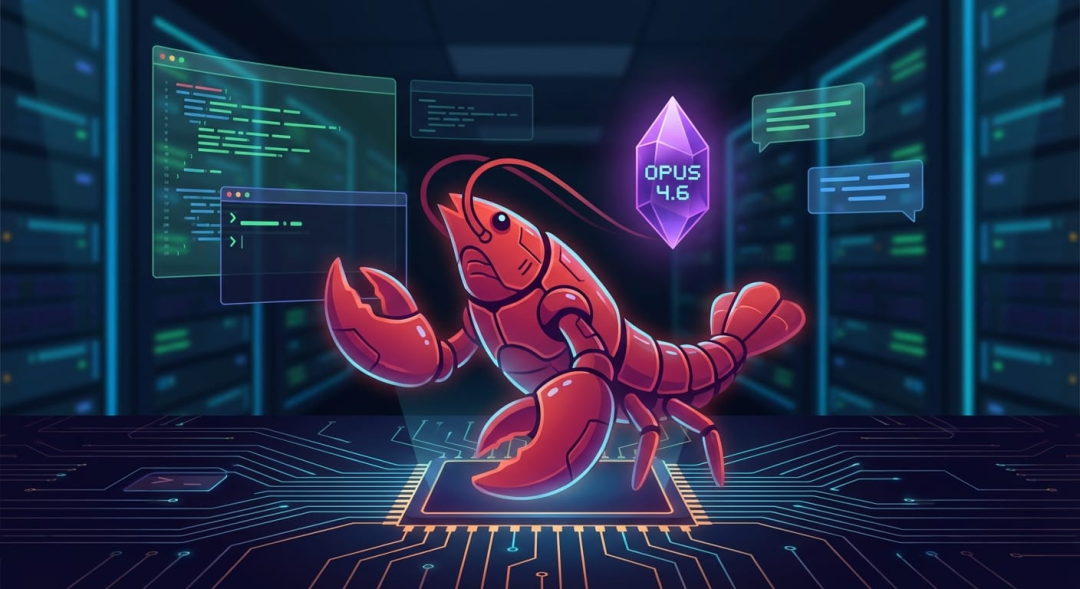 OpenClaw搭配Claude Opus 4.6模型概念图