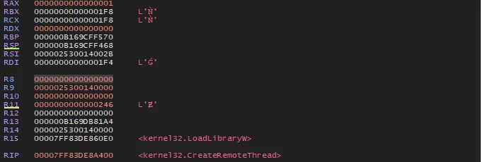 CreateRemoteThread 参数之 lpParameter 为 DLL 路径地址