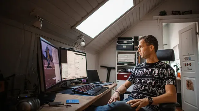 Daniel Stenberg 在他的工作室