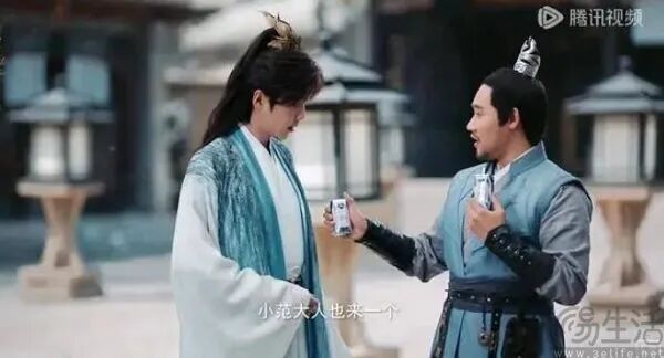 古装剧中趣味广告植入场景