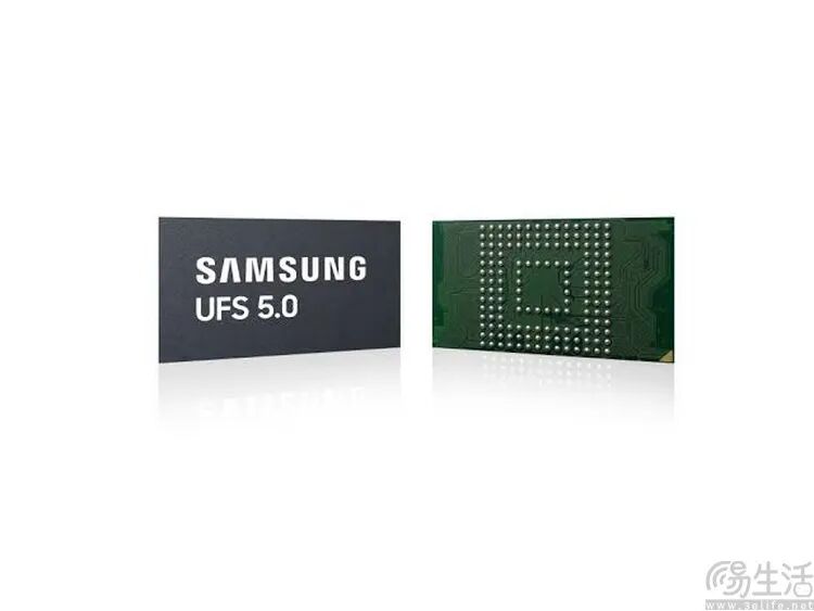 三星UFS 5.0芯片BGA封装背面