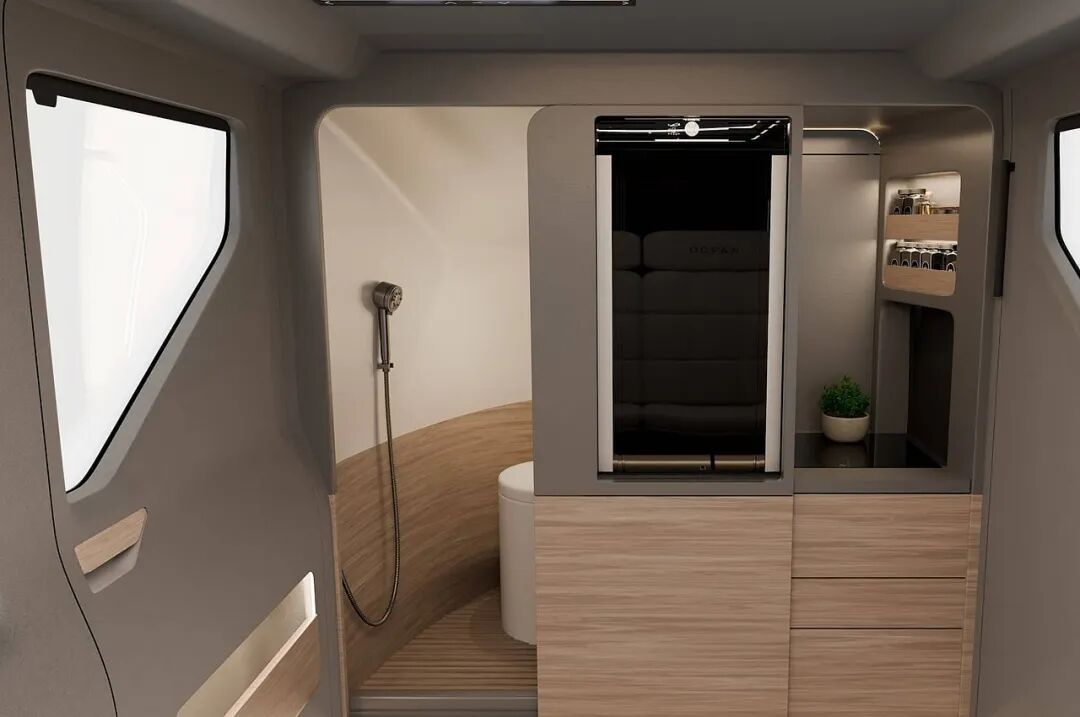 现代风格浴室内部