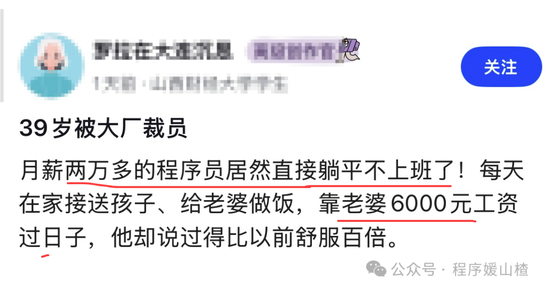 社交媒体关于程序员“躺平”话题的讨论截图