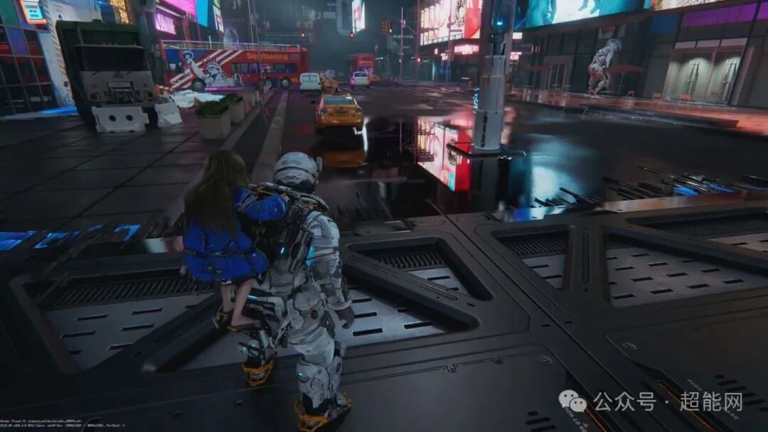 路径追踪，积水反射清晰