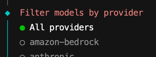 选择所有模型提供商