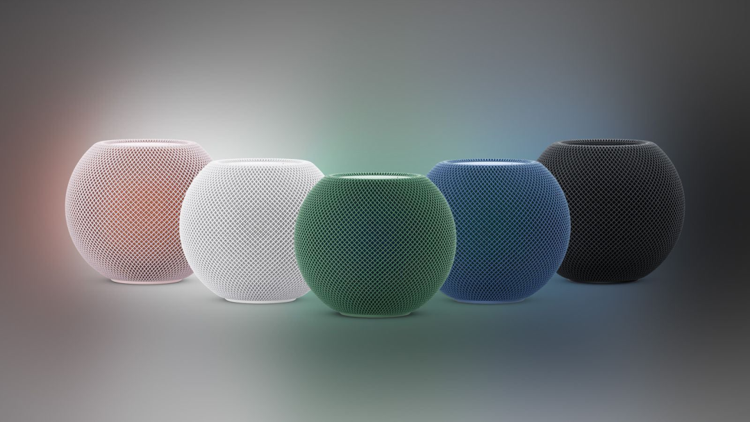 新款HomePod mini五色渲染图