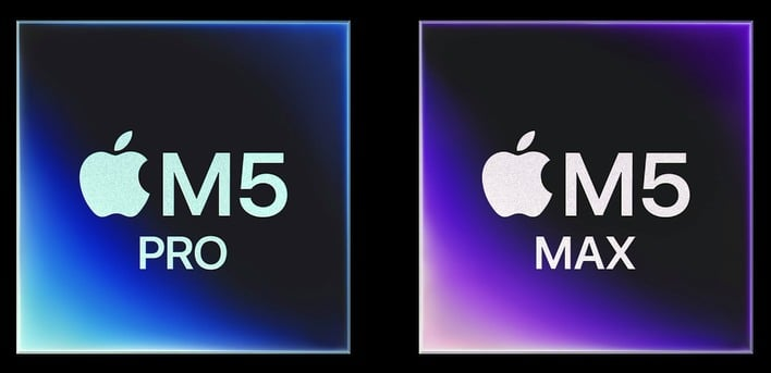 Apple M5 Pro 与 M5 Max 芯片图标