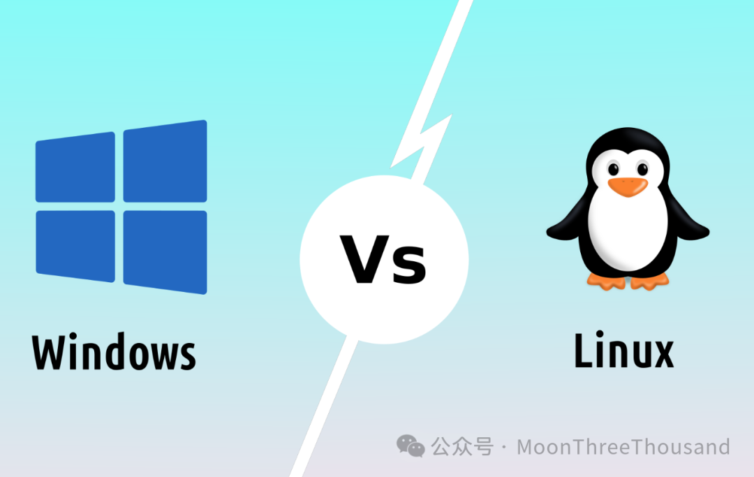 Windows与Linux操作系统对比示意图