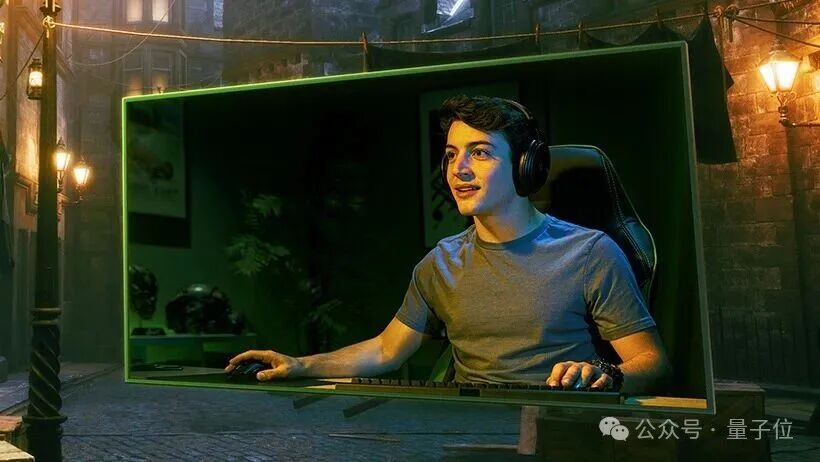 沉浸式打游戏的玩家