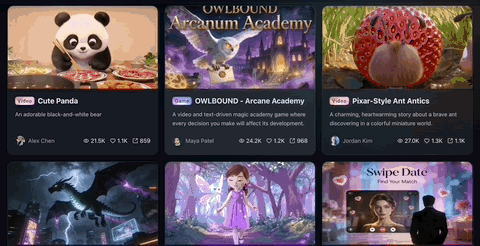 SeaVerse社区用户创作的精选应用展示