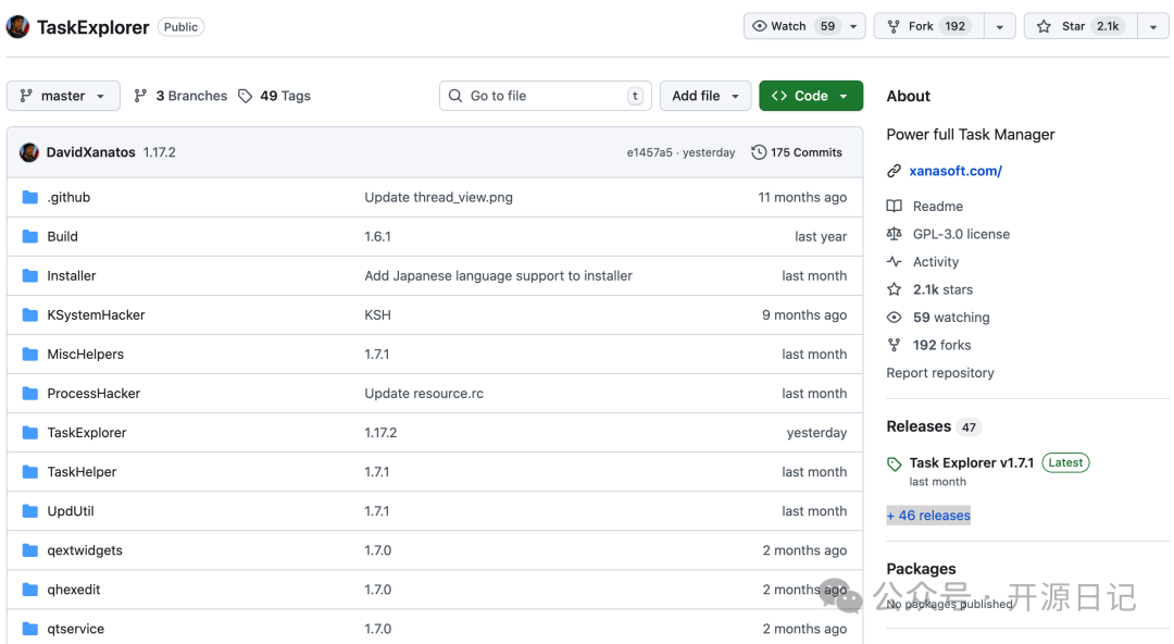 TaskExplorer GitHub仓库页面