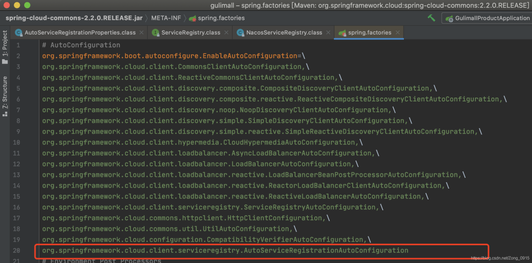 spring.factories 中的自动配置
