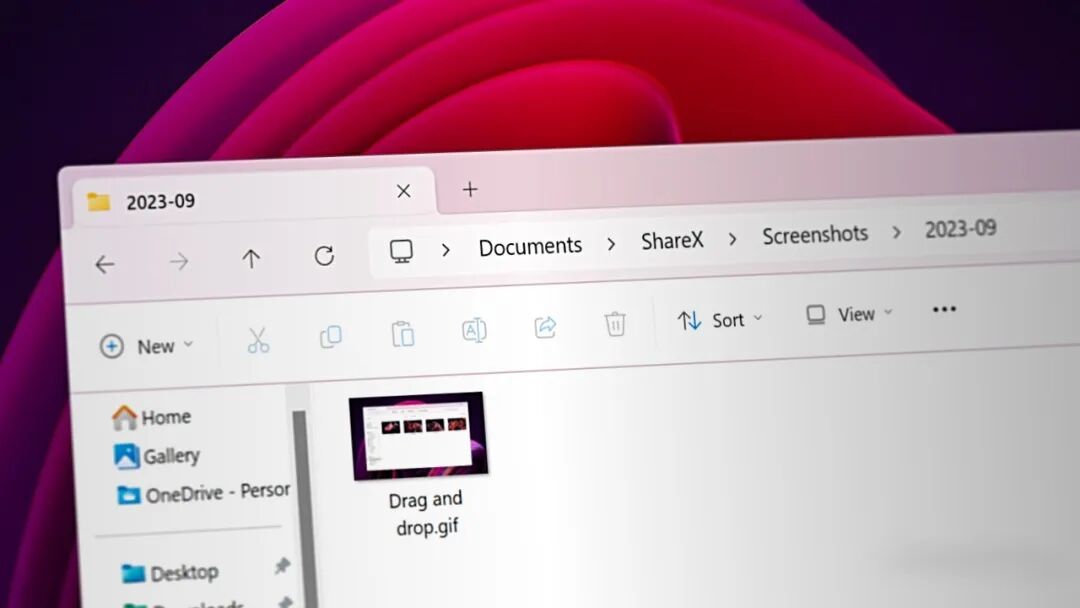 Windows 11 文件资源管理器地址栏支持波浪号快捷路径示例