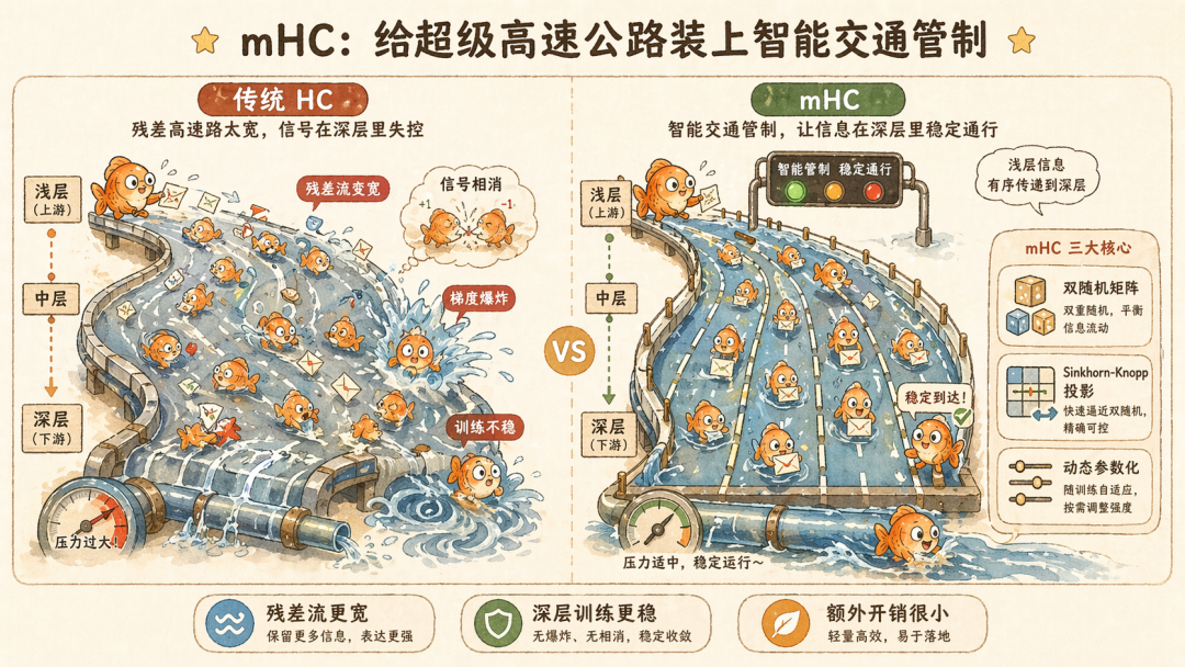 mHC 示意图：给超级高速公路装上智能交通管制