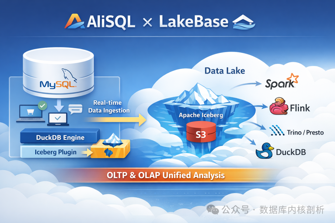 AliSQL LakeBase 数据湖架构图