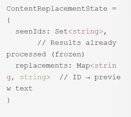 ContentReplacementState数据结构