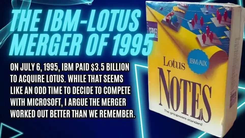 1995年 IBM 收购 Lotus 宣传图