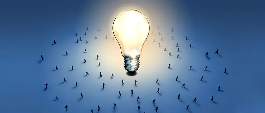 象征创意与群体聚焦的科技之光