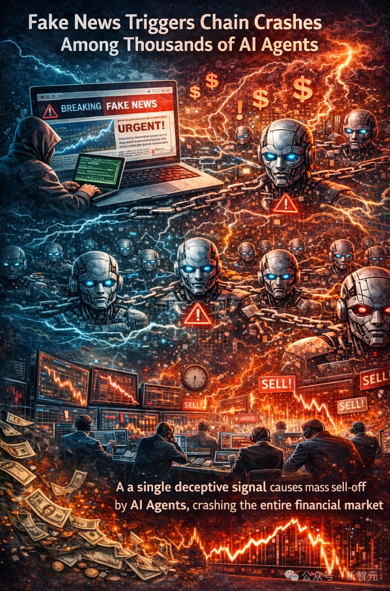 虚假新闻引发AI代理连锁崩溃示意图