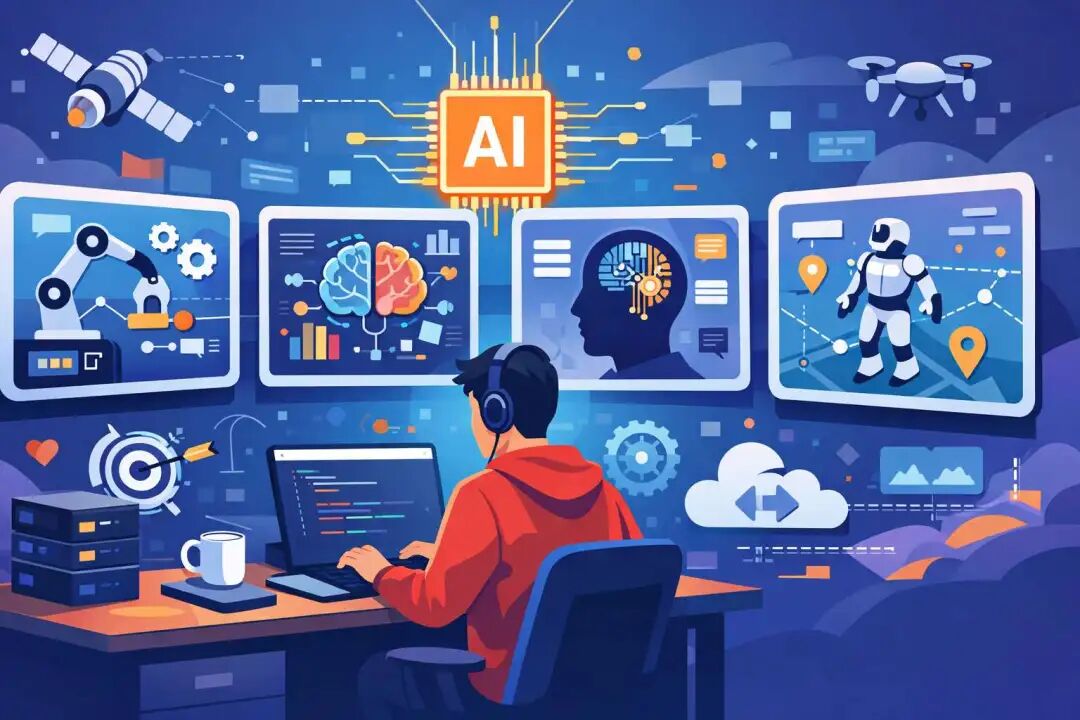 AI Agent 开发综合场景示意图