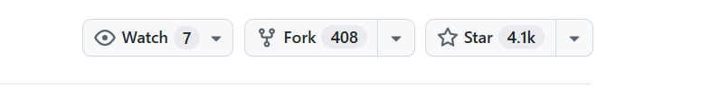 iPhone Use 项目 GitHub 仓库的 Watch/Fork/Star 按钮栏