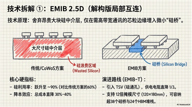 EMIB 2.5D 技术原理与优势拆解