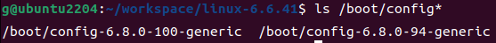 在Ubuntu中查看/boot/config文件