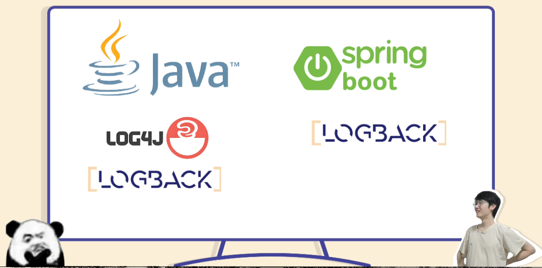 Java技术栈与日志框架图标