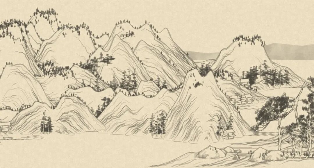 程序化生成中国山水画 shan-shui-inf 项目效果展示图