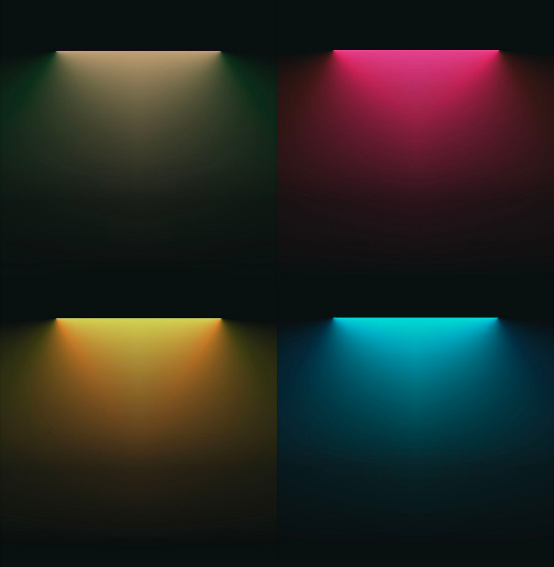 多种颜色的最终灯管效果展示