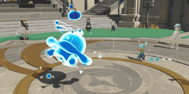 洛克王国精灵战斗技能释放场景