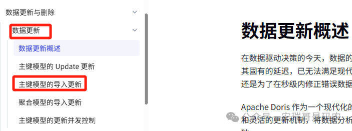 Doris Partial Update定位