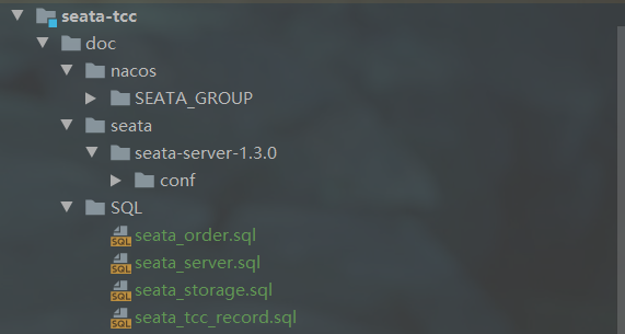 项目配置文件与SQL目录
