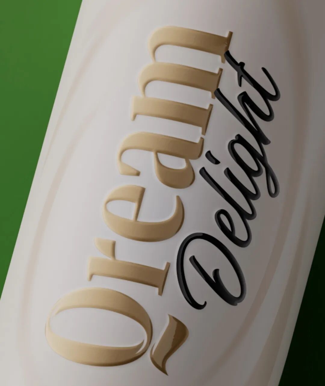 Qream Delight品牌标识特写