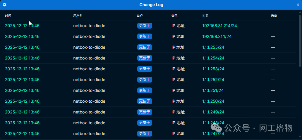 NetBox资产导入成果示例