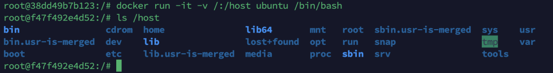 查看挂载的宿主机目录