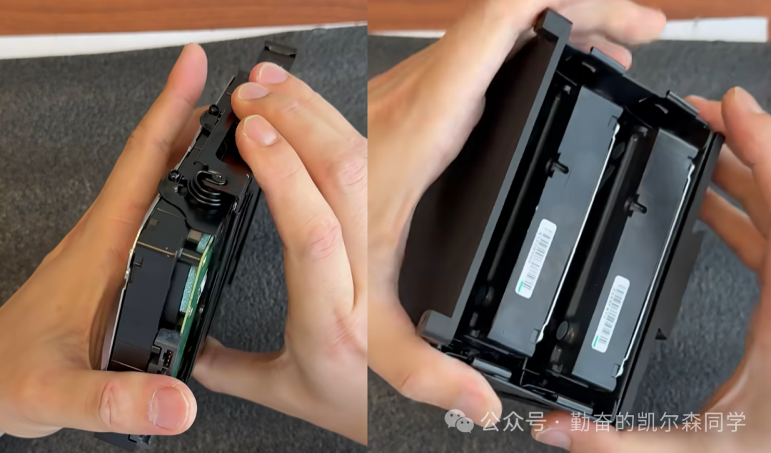 THINK NAS机箱内部硬盘托架特写