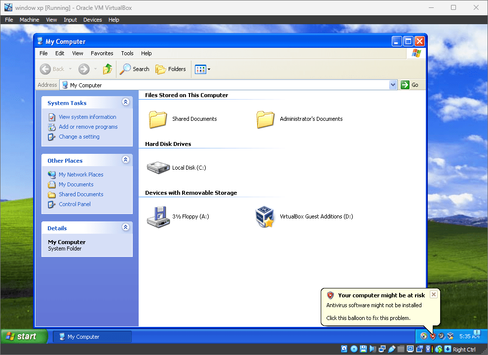 Windows XP 经典桌面与我的电脑界面