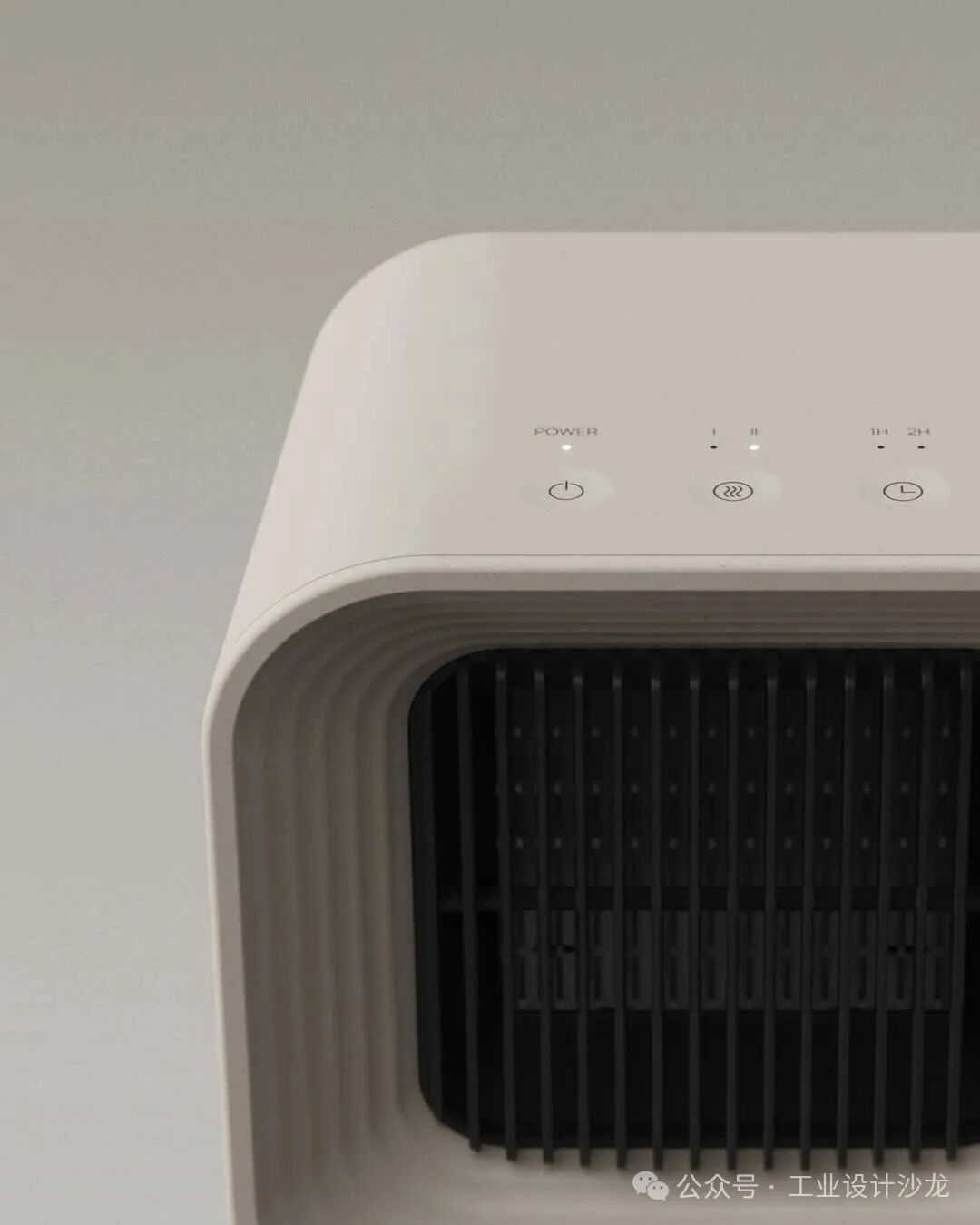 暖风机顶部控制面板特写