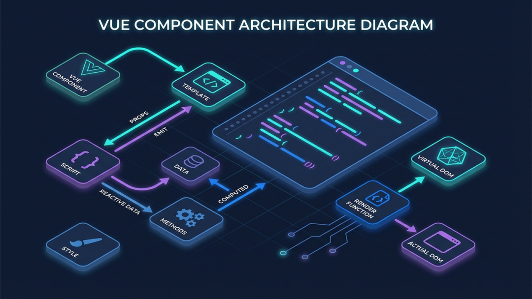 Vue组件架构流程图