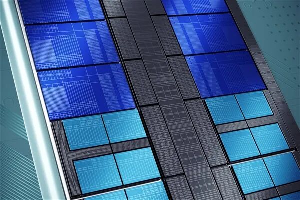 芯片晶圆阵列特写