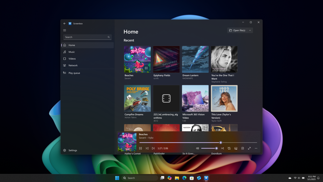 Screenbox播放器主界面