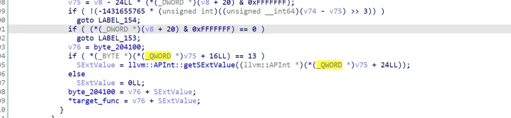 fakekey函数执行加法操作的代码