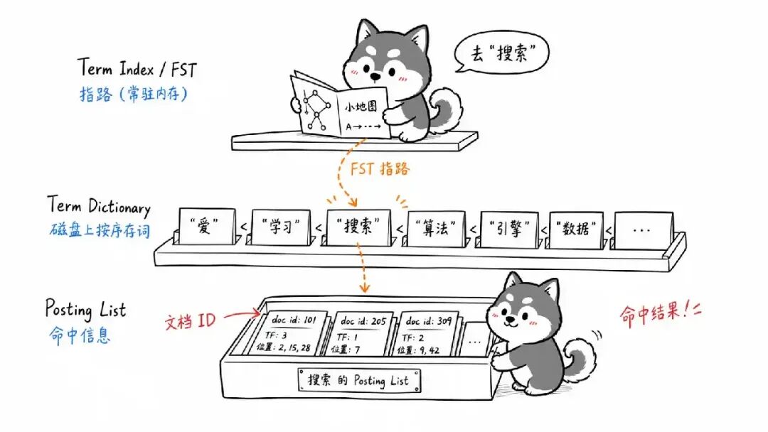Lucene 倒排索引内部结构详解:FST 指路到 Posting List