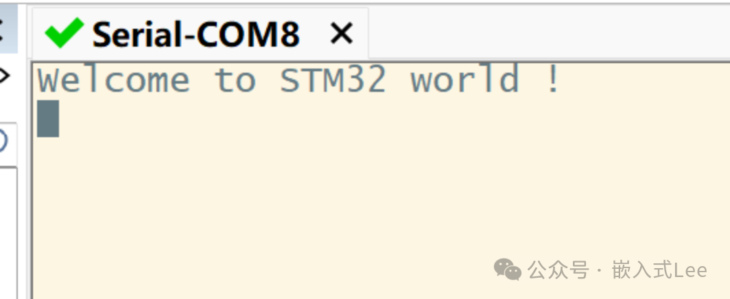 串口打印欢迎信息
