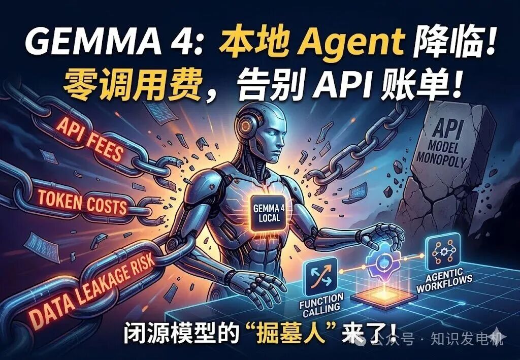 GEMMA 4: 本地 Agent 降临！零调用费用，告别 API 账单！