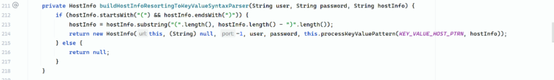 buildHostInfoResortingToKeyValueSyntaxParser 方法